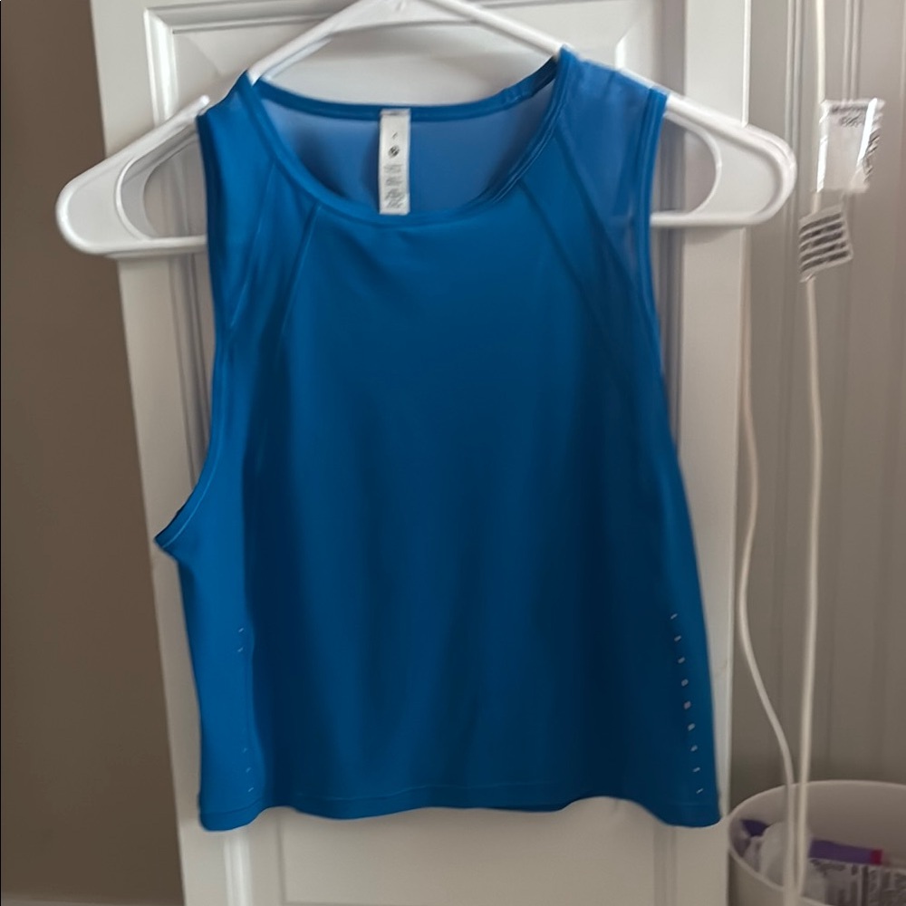 Blue Sleeveless Women's Top